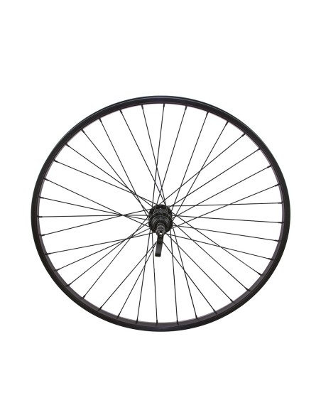 26 x 1.50 Alloy Free Wheel 36 Spoke 14gBlack 3/8 Q.R/Axle Single Wall Black.